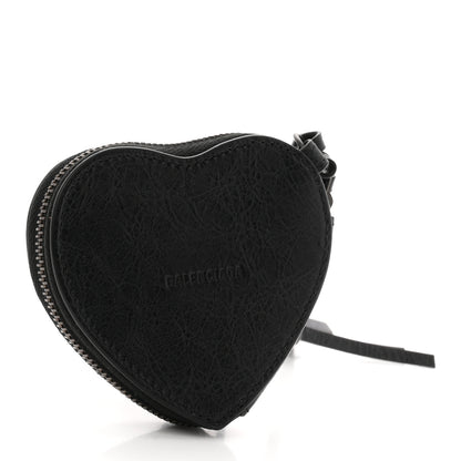 Balenciaga Arena Lambskin Classic Hardware Le City Heart Box Bag Charm Black 3 of 7