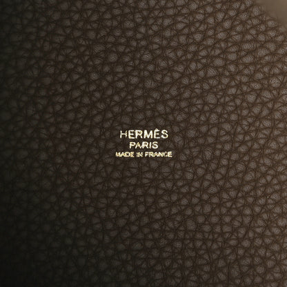 Hermes Taurillon Clemence Picotin Lock 18 PM Etoupe 6 of 12