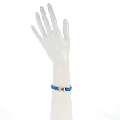 Hermes Enamel Narrow Clic Clac H Bracelet PM Intense Bleu 2 of 4