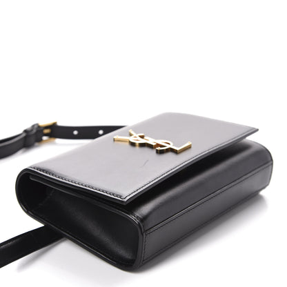 Saint Laurent Smooth Calfskin Monogram Kate Belt Bag Black 4 of 9