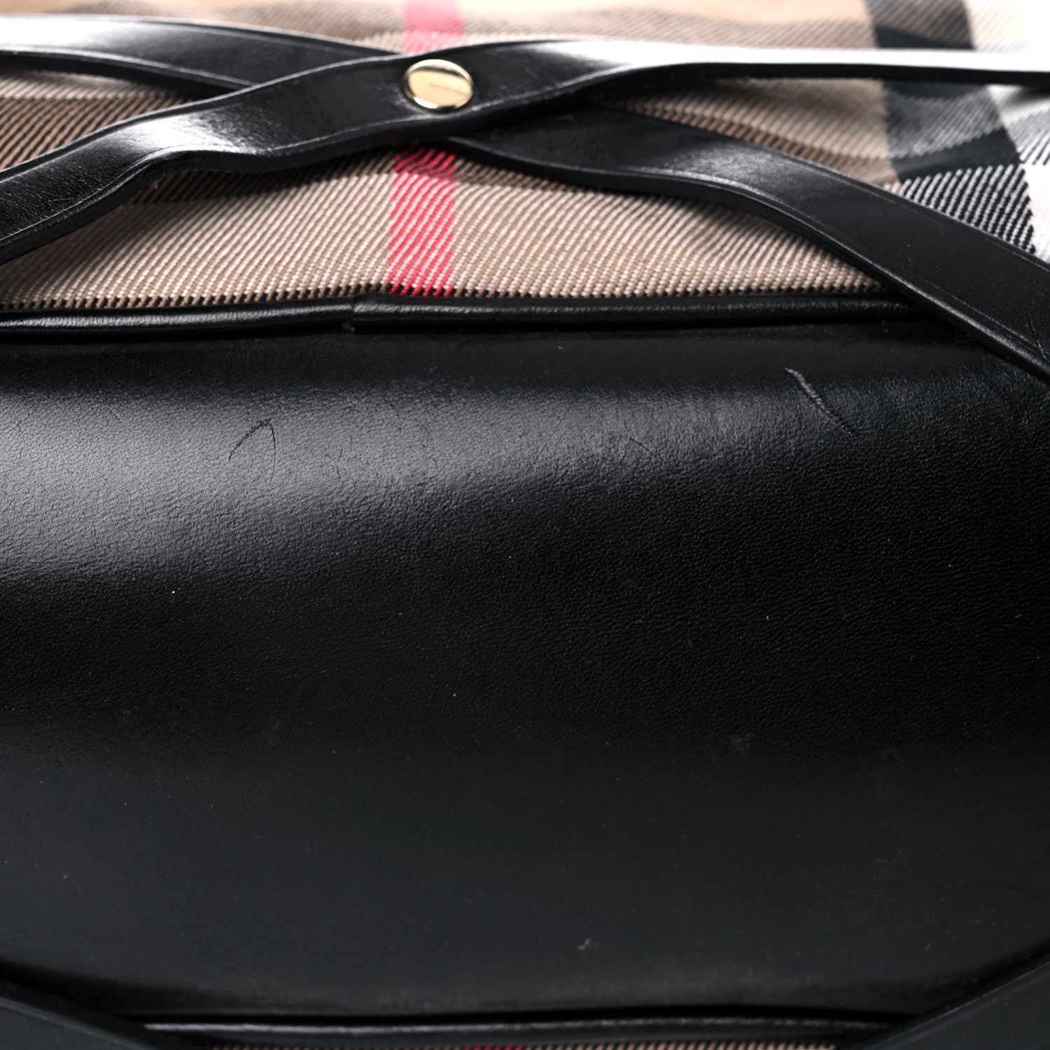 Burberry House Check Bridle Calfskin Medium Gosford Hobo Black 16 of 20