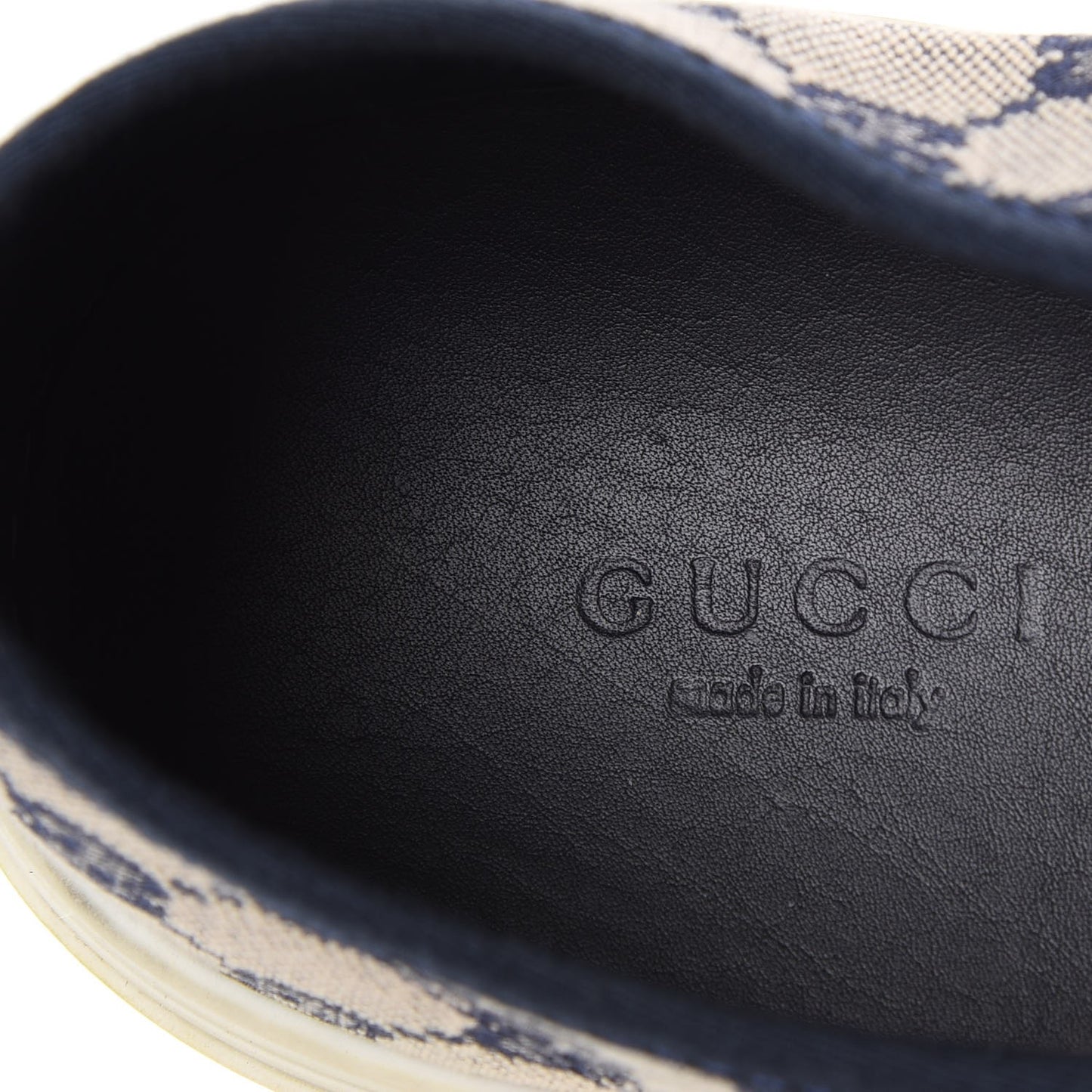 Monogram Web Sneakers 39 Navy Blue