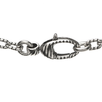 Gucci Sterling Silver Small Textured Interlocking G Pendant Necklace 4 of 5