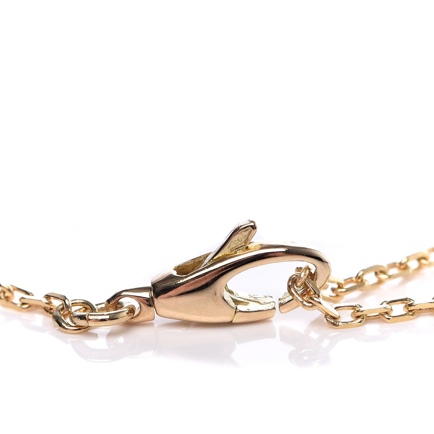 18K Yellow Gold Running G Pendant Necklace