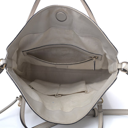 Gucci Guccissima Medium Bree Foldover Tote Nude 5 of 12