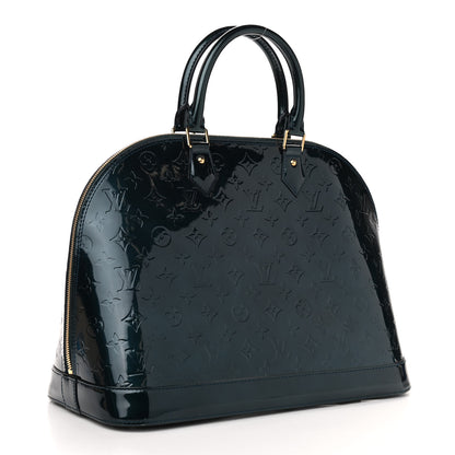 Louis Vuitton Vernis Alma GM Blue Nuit 3 of 8