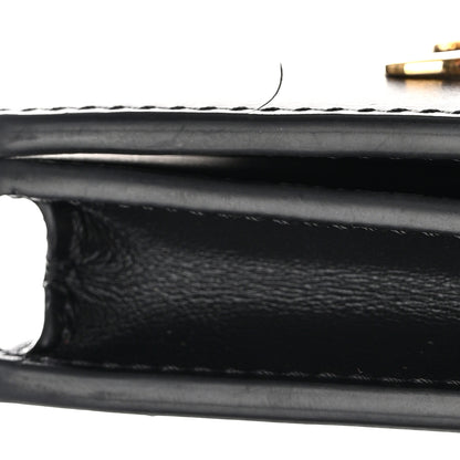 Celine Shiny Calfskin Triomphe Compact Wallet Black 8 of 8