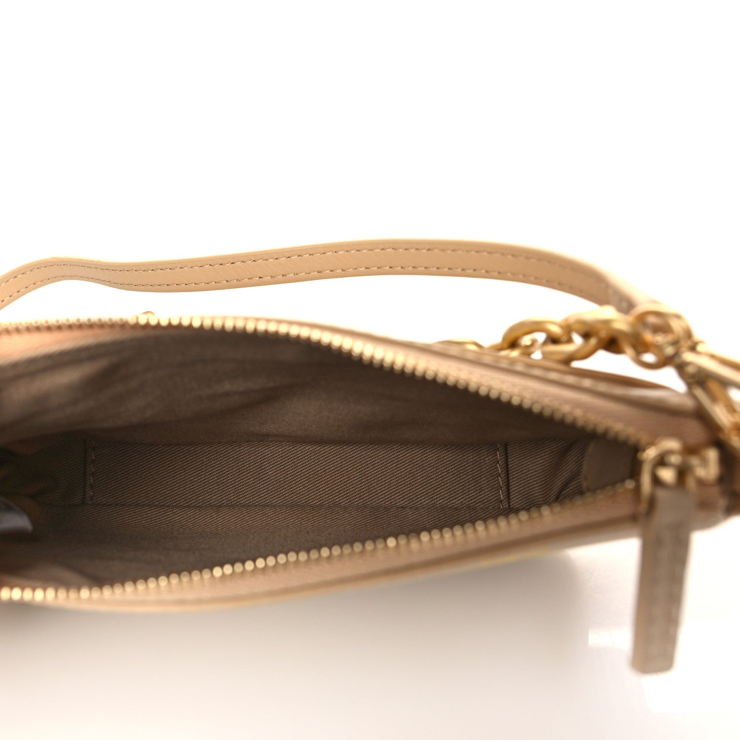 MCM Calfskin Color Splash Mini Pouch on Chain Croissant 5 of 8