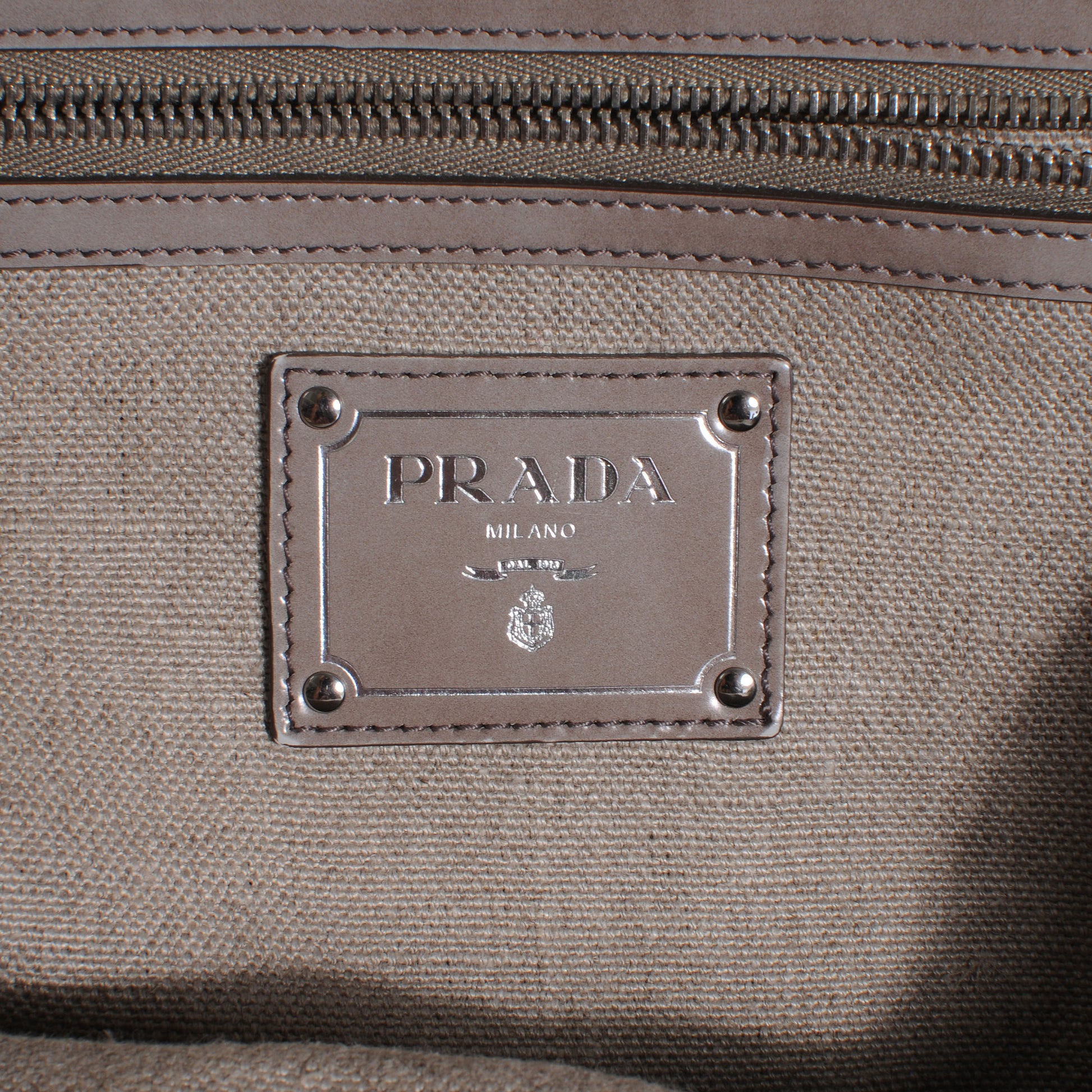 Prada Canvas Frame Bag Naturale 8 of 10