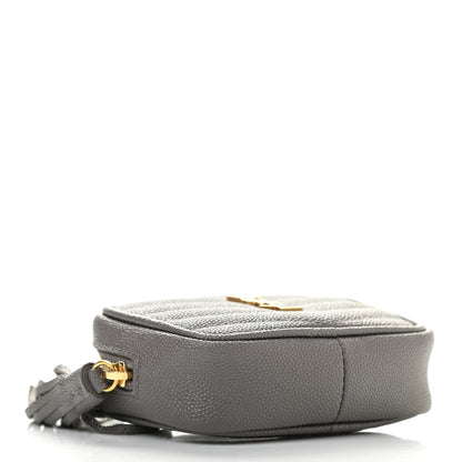 Saint Laurent Grain De Poudre Matelasse Monogram Baby Lou Camera Bag Fog 4 of 7