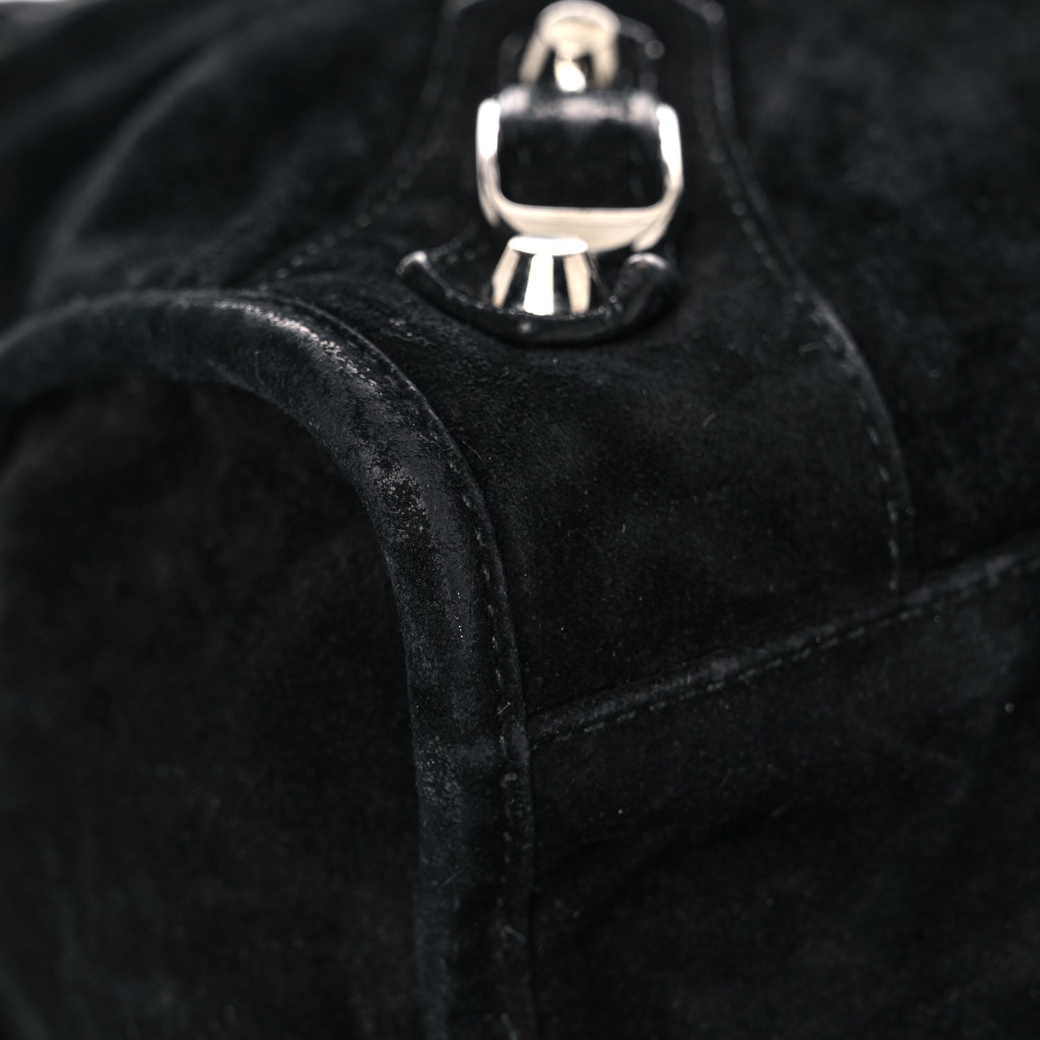 Balenciaga Baby Daim Suede Classic Silver Hardware City Black 8 of 35