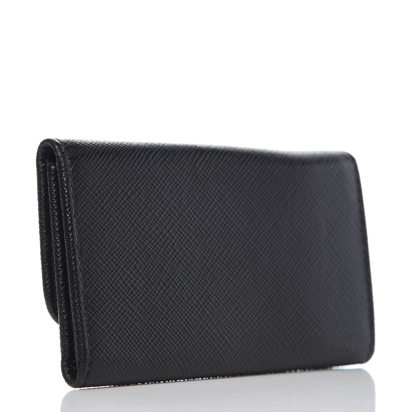 Saffiano Metal 6 Key Holder Black