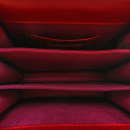 Bulgari Calfskin Serpenti Forever Top Handle Red 5 of 11