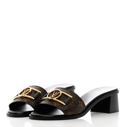 Louis Vuitton Monogram Lock It Mules 37.5 3 of 11
