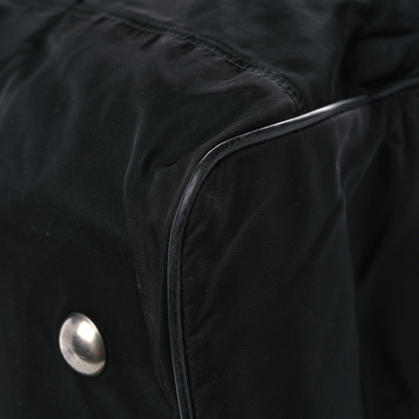 Tessuto Nylon Saffiano Viaggio Duffle Black