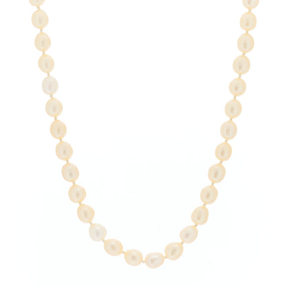 Tiffany Sterling Silver Freshwater Pearl 6.5-7mm Strand Necklace 1 of 6