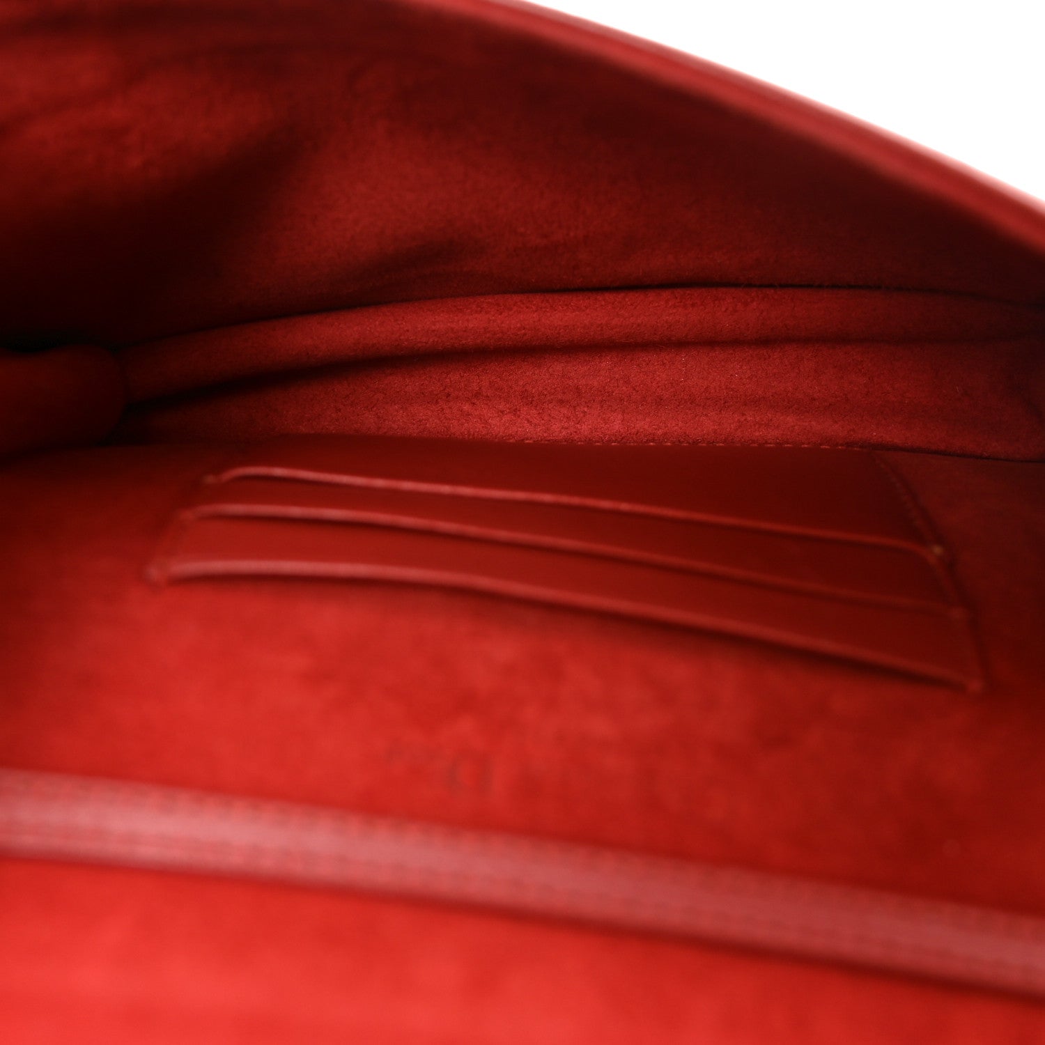 Christian Dior Calfskin Studded Diorama Flap Bag Red 5 of 10