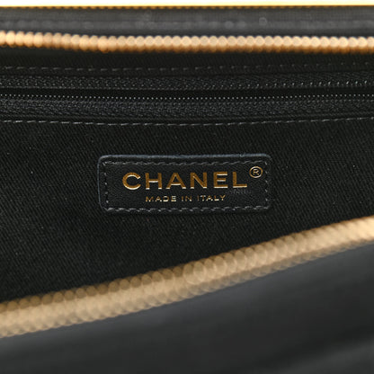 Chanel Jersey Chevron Quilted Medium Trendy CC Bowling Bag Black 7 of 11