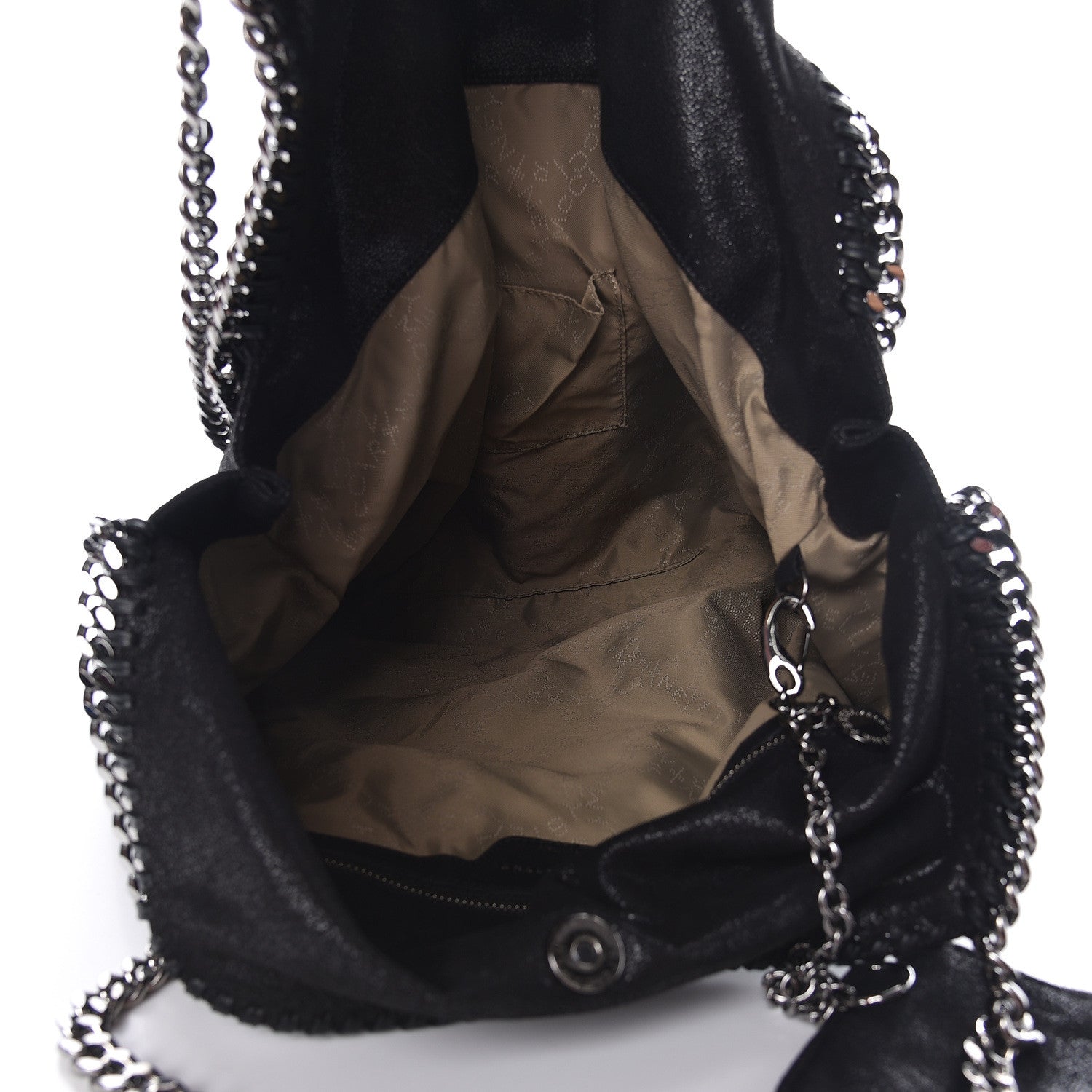 Stella McCartney Shaggy Deer Big Falabella Tote Black 6 of 10