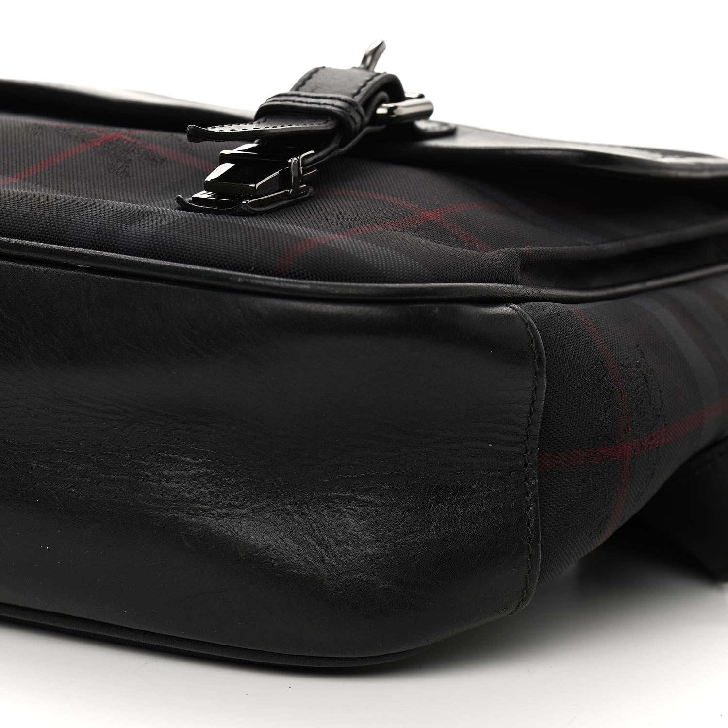 Burberry Nylon Smoked Check Messenger Bag 8 of 10
