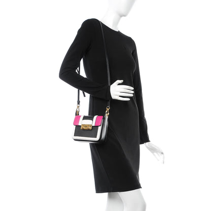 Lanvin Calfskin Mini Jiji Crossbody Bag Black Mulitoclor 2 of 6