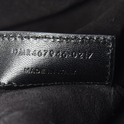 Saint Laurent Calfskin Crocodile Embossed Bold Shopper Tote Black 7 of 12