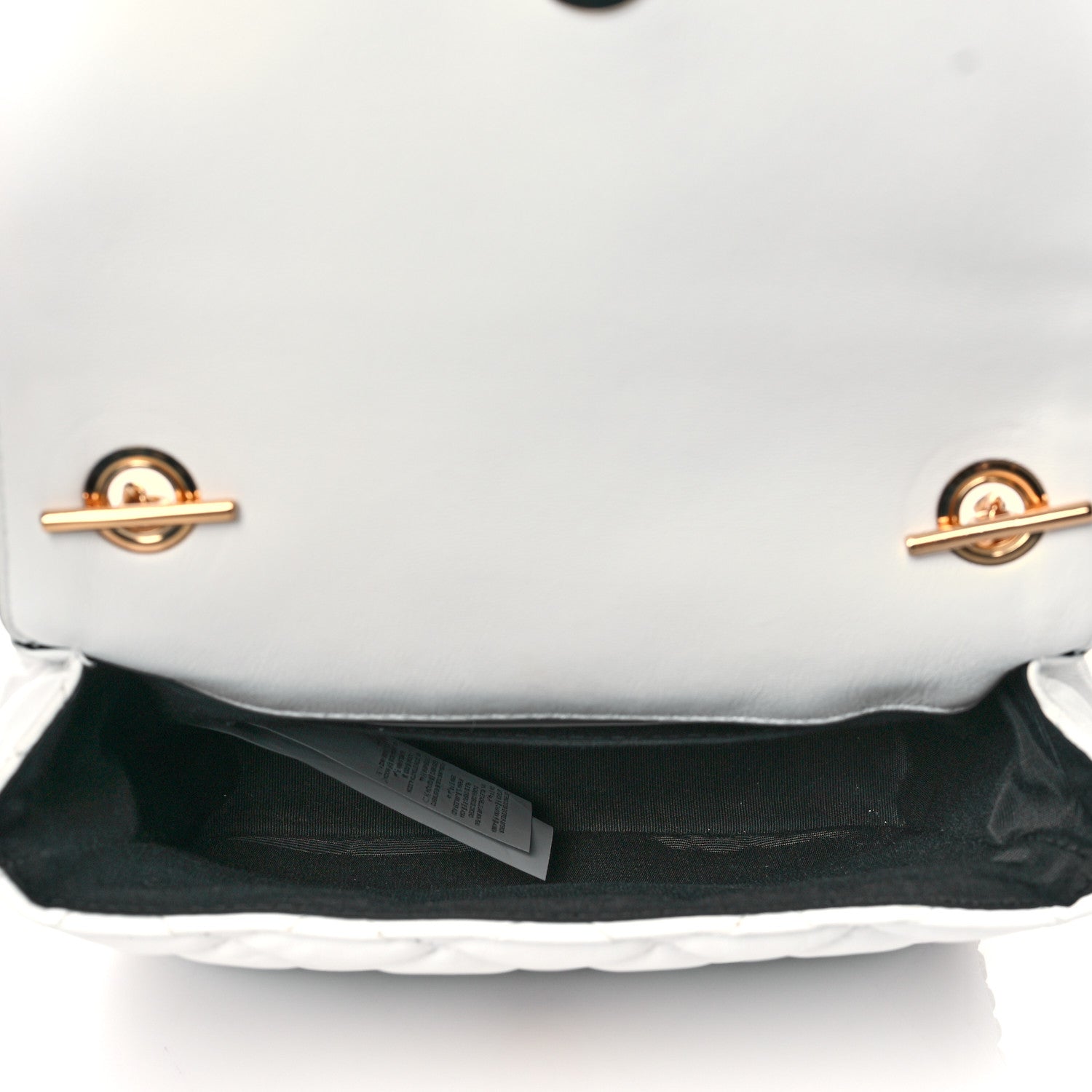 Versace Nappa Quilted Small Medusa Chain Crossbody White 5 of 10