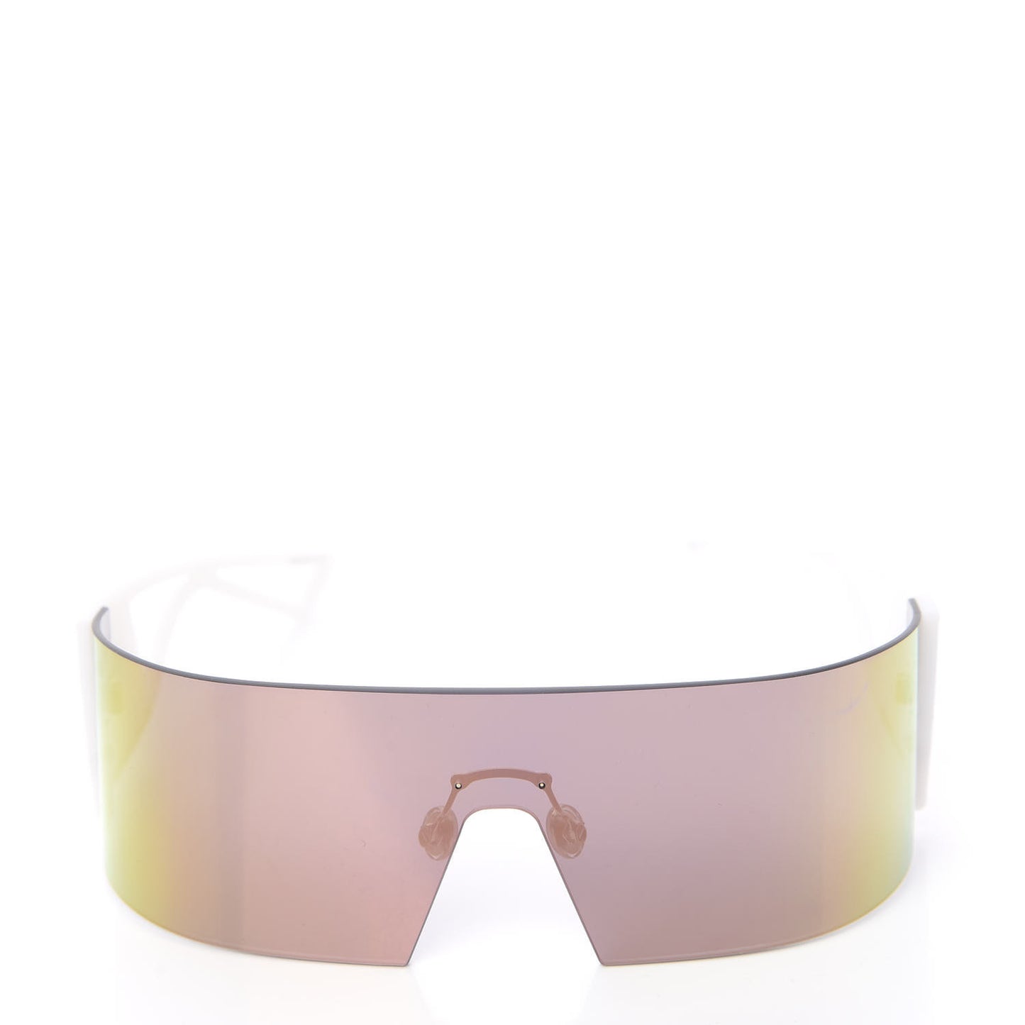 Acetate Mirrored KaleiDiorscopic Sunglasses Multicolor White