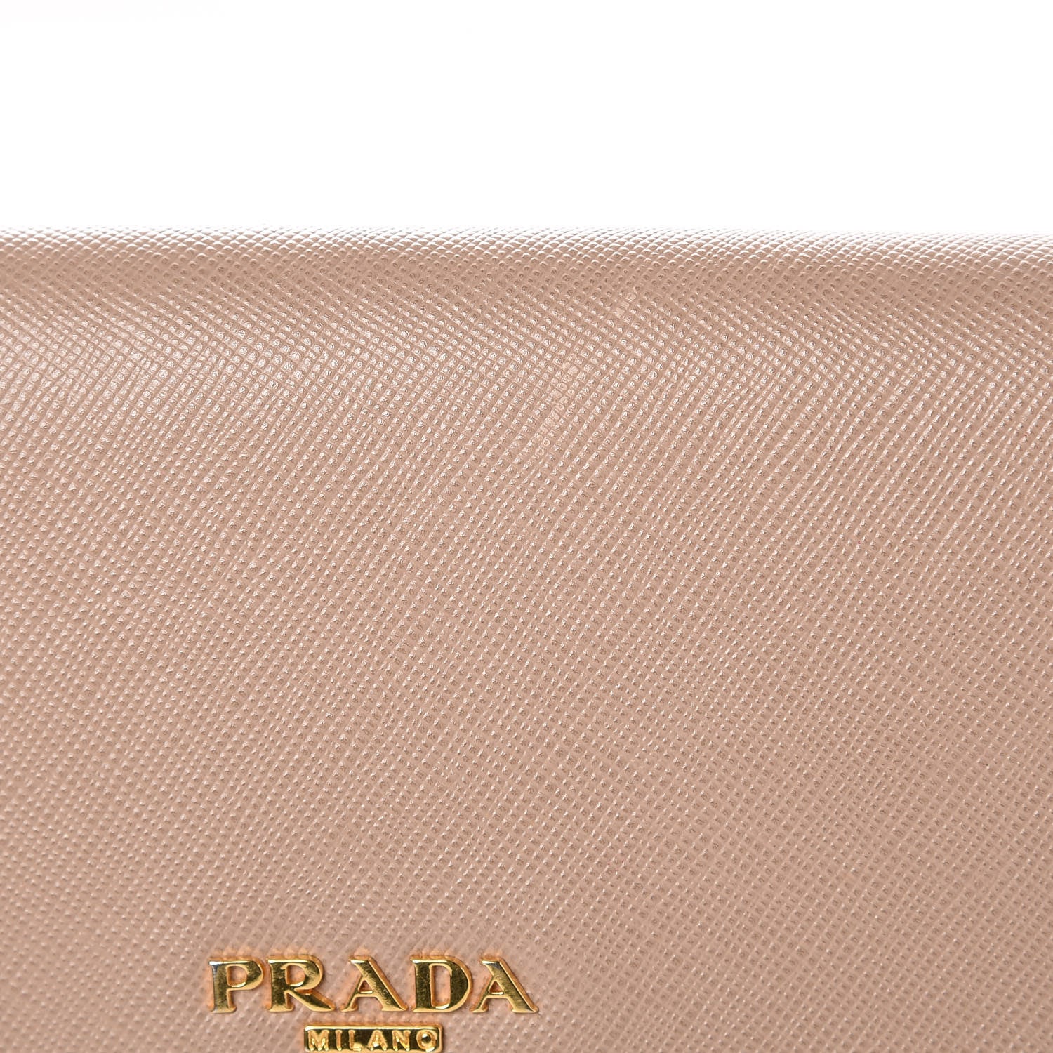 Prada Saffiano Metal Oro Chain Wallet Cammeo 10 of 12