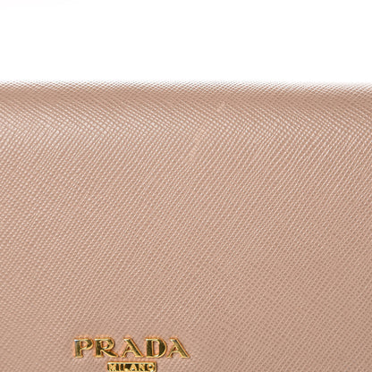 Prada Saffiano Metal Oro Chain Wallet Cammeo 10 of 12