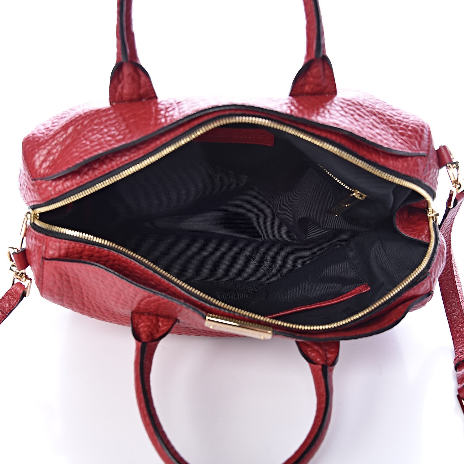 Burberry Heritage Grain Medium Alchester Bowling Bag Military Red 6 of 10