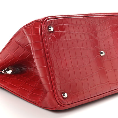 Christian Dior Crocodile Large Diorissimo Red 8 of 10