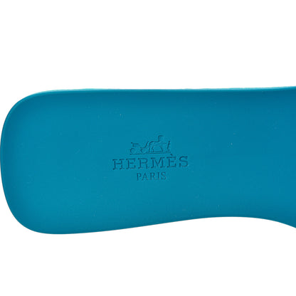 Hermes Rubber Aloha Sandals 37 Bleu Vif 7 of 8