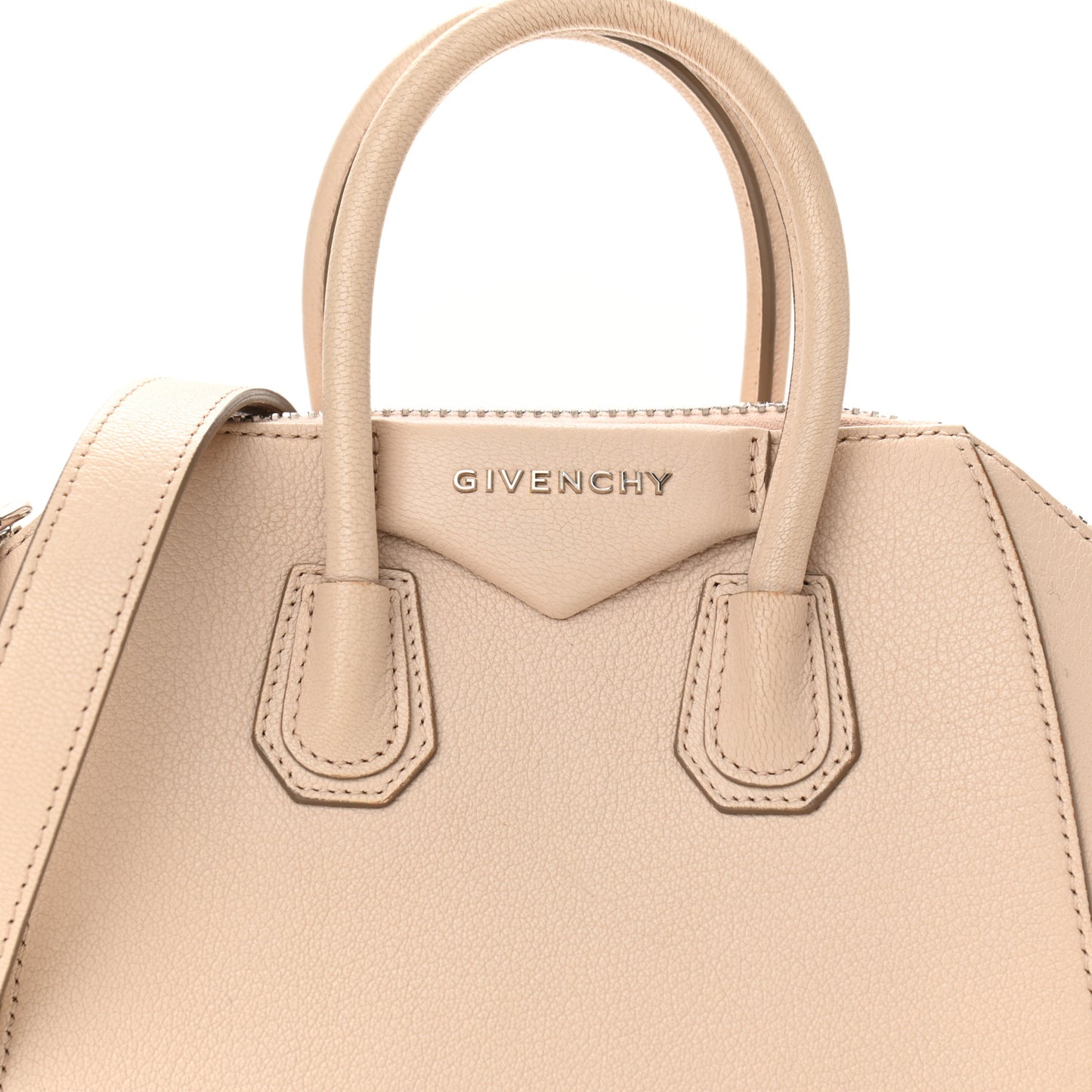 Sugar Goatskin Mini Antigona Nude Pink
