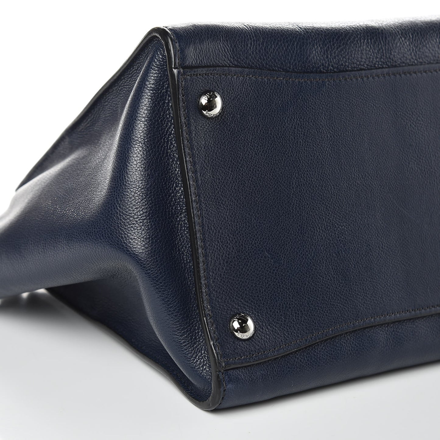 Glace Calf Small Twin Pocket Tote Baltico