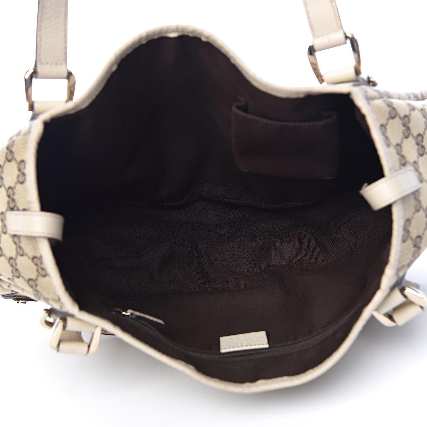 Monogram Medium Abbey Shoulder Bag Off White
