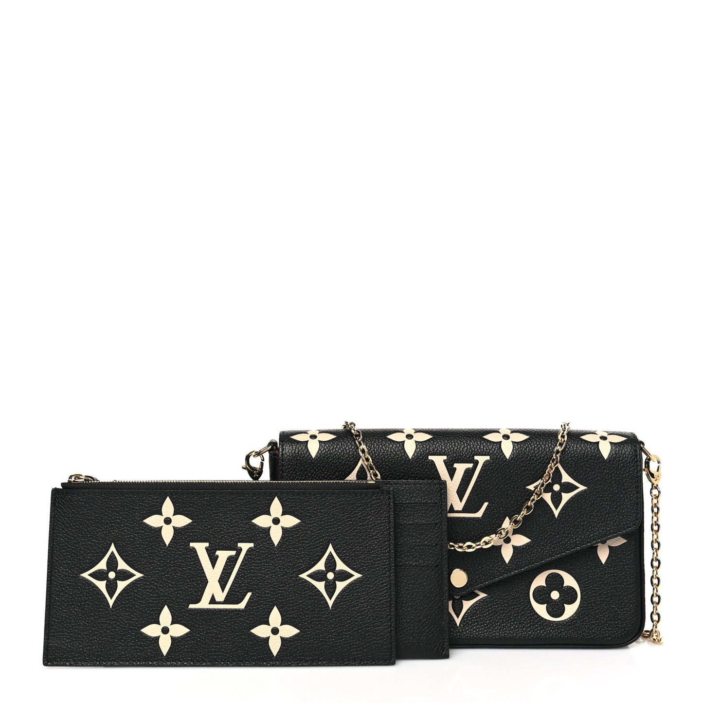 Empreinte Monogram Giant Felicie Pochette Black Beige