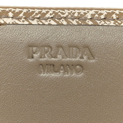 Prada Saffiano Vernice Metal Flap Wallet With Strap Sabbia 6 of 17
