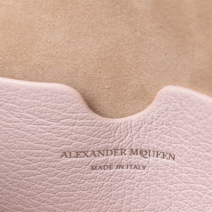 Alexander McQueen Calfskin Silk Scarf Box Shoulder Bag 16 Baby Pink Ivory 6 of 11