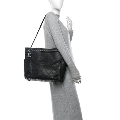 Chanel Calfskin CC Pocket Hobo Black 2 of 14