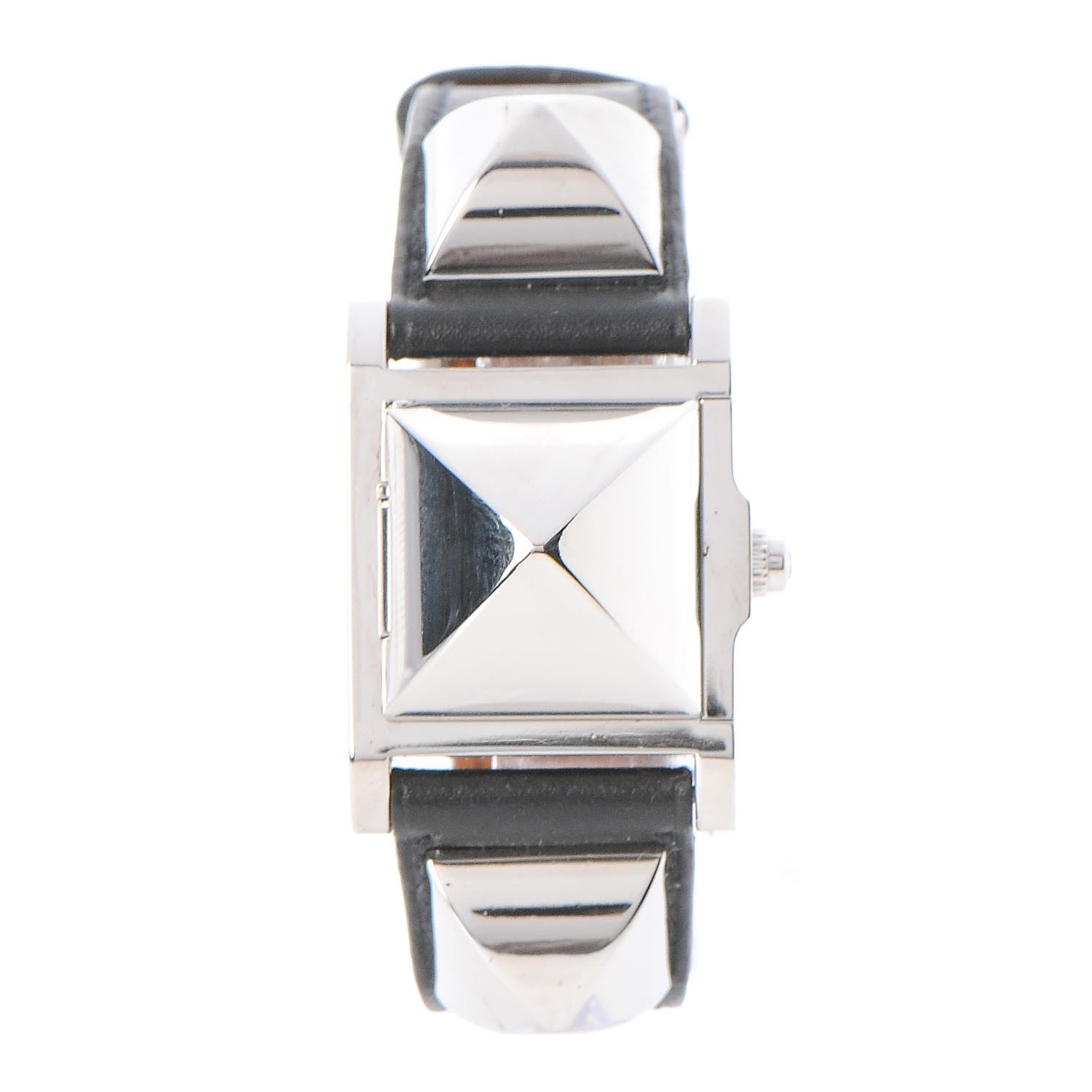 Hermes Stainless Steel Epsom 23mm Medor Quartz Watch Noir 3 of 10