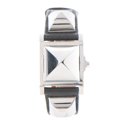 Hermes Stainless Steel Epsom 23mm Medor Quartz Watch Noir 3 of 10