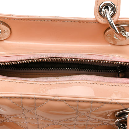 Christian Dior Patent Cannage Medium Lady Dior Rose Clair 12 of 22