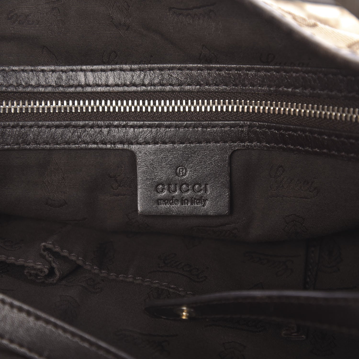 Gucci Monogram Medium GG Twins Shoulder Bag Brown 6 of 11