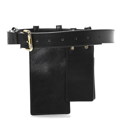 Fendi Vitello Glacier Utility Belt Pouch Black 2 of 11