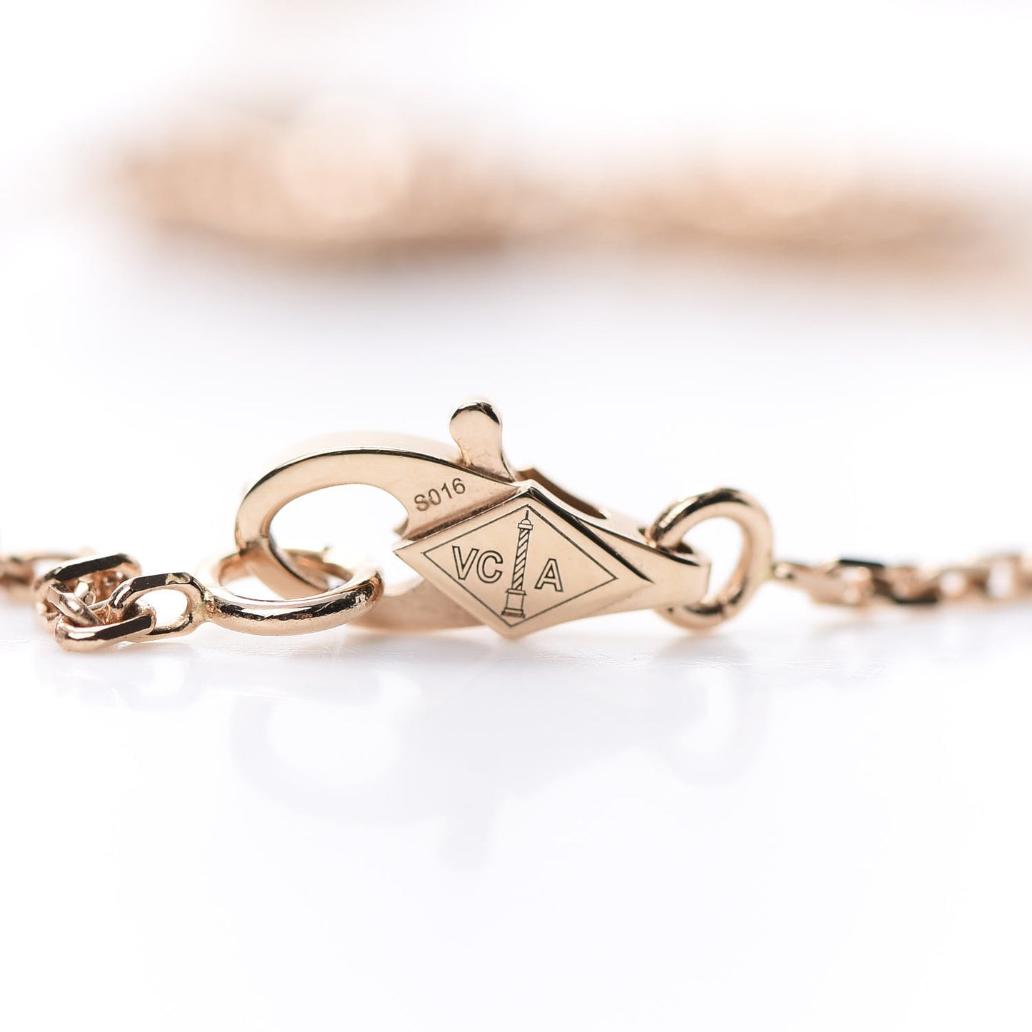 18K Rose Gold 16 Motifs Sweet Alhambra Necklace