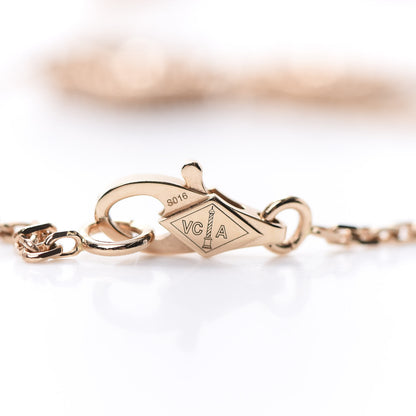 Van Cleef & Arpels 18K Rose Gold 16 Motifs Sweet Alhambra Necklace 4 of 7