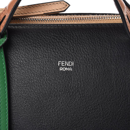 Fendi Vitello Dolce 4 Color Medium By The Way Boston Bag Black Verde Smeraldo Multicolor 7 of 13