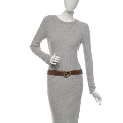 Gucci Guccissima Interlocking G Belt 90 36 Cognac Brown 2 of 6