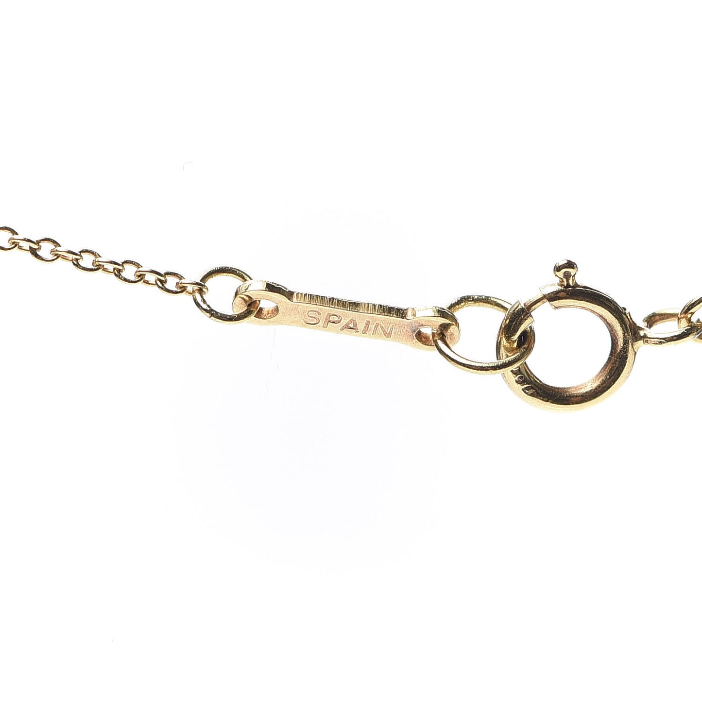 18K Yellow Gold Elsa Peretti Open Tear Drop Pendant Necklace